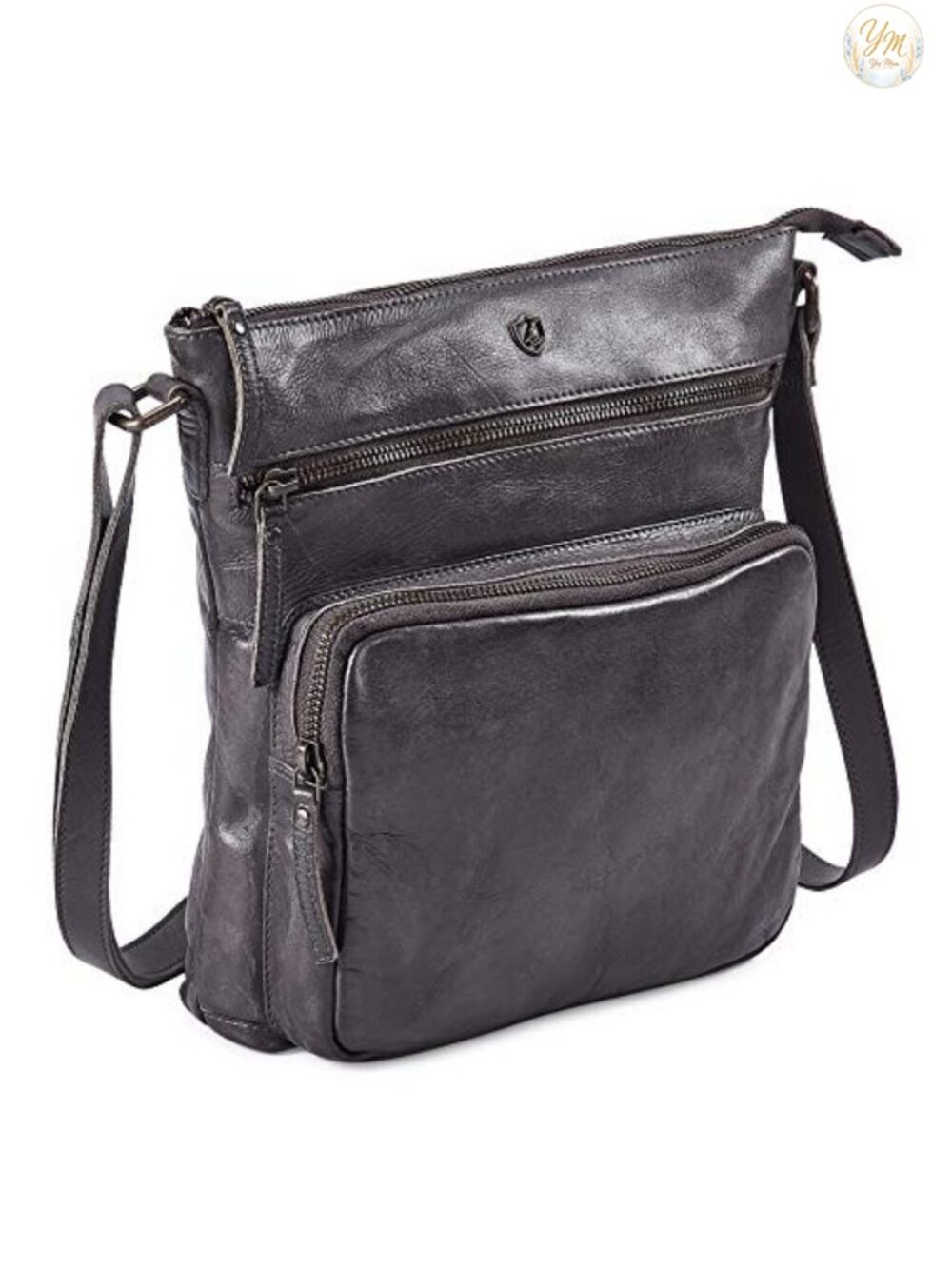 Genuine Leather Crossbody Bag Women Handmade Vintage Purse Adjustable Strap
